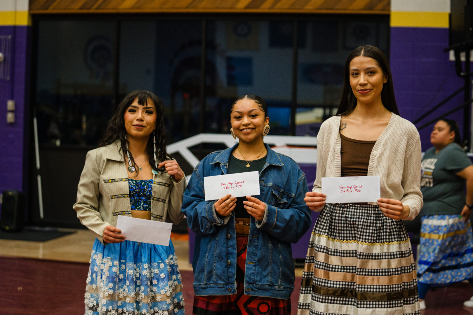 Ladies Side-step champions
As pictured from L to R: Tiara Thomas, ,Tawiyaka Star Comes Out